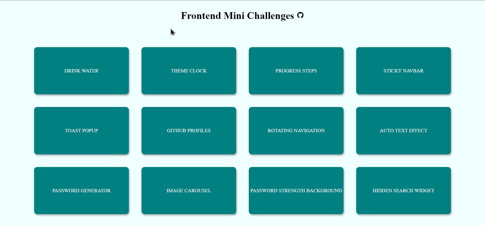 Frontend Mini Challenges